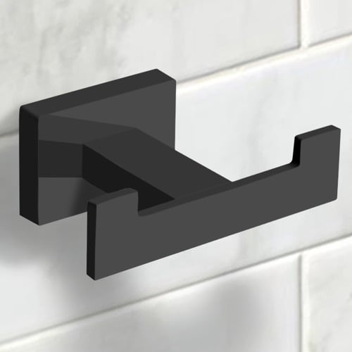 Bathroom Hook, Modern, Matte Black